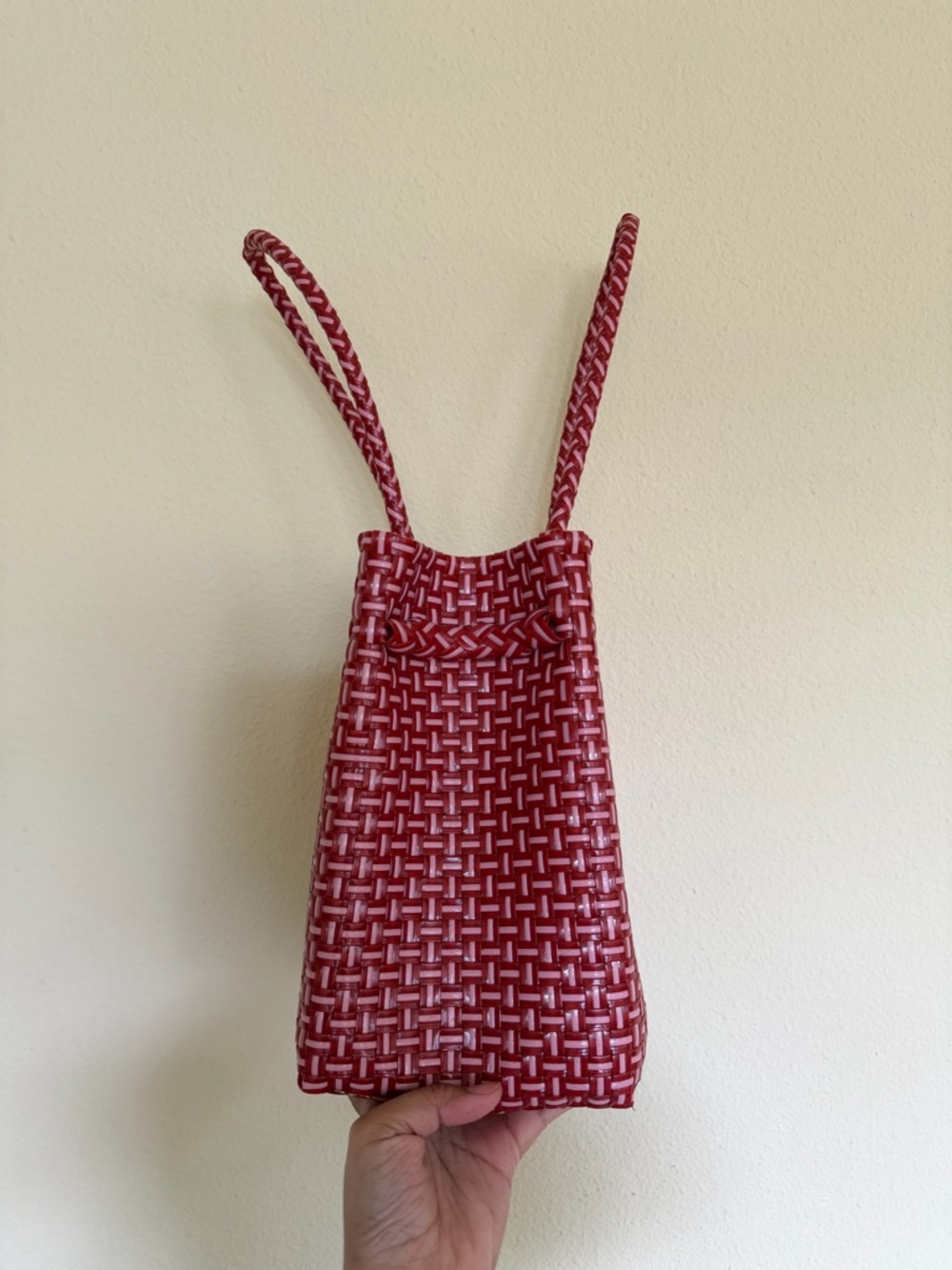 Handmade Recycled Woven Tote Bag - Picture 10 of 12